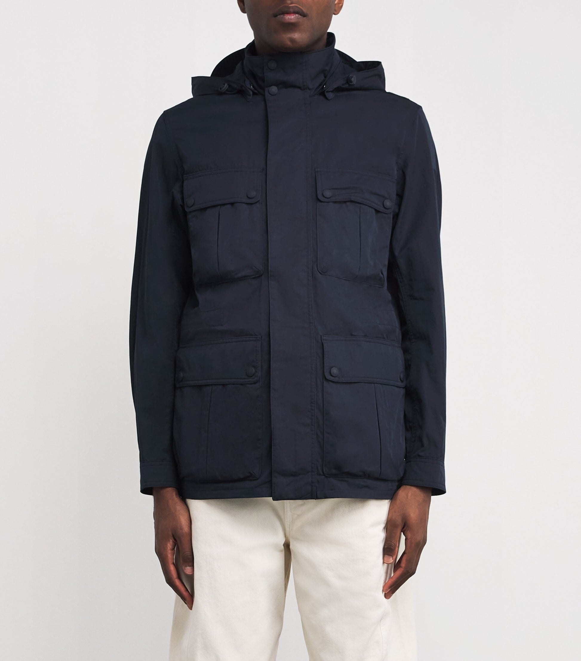 Belstaff Navy Water-Repellent Drome Jacket