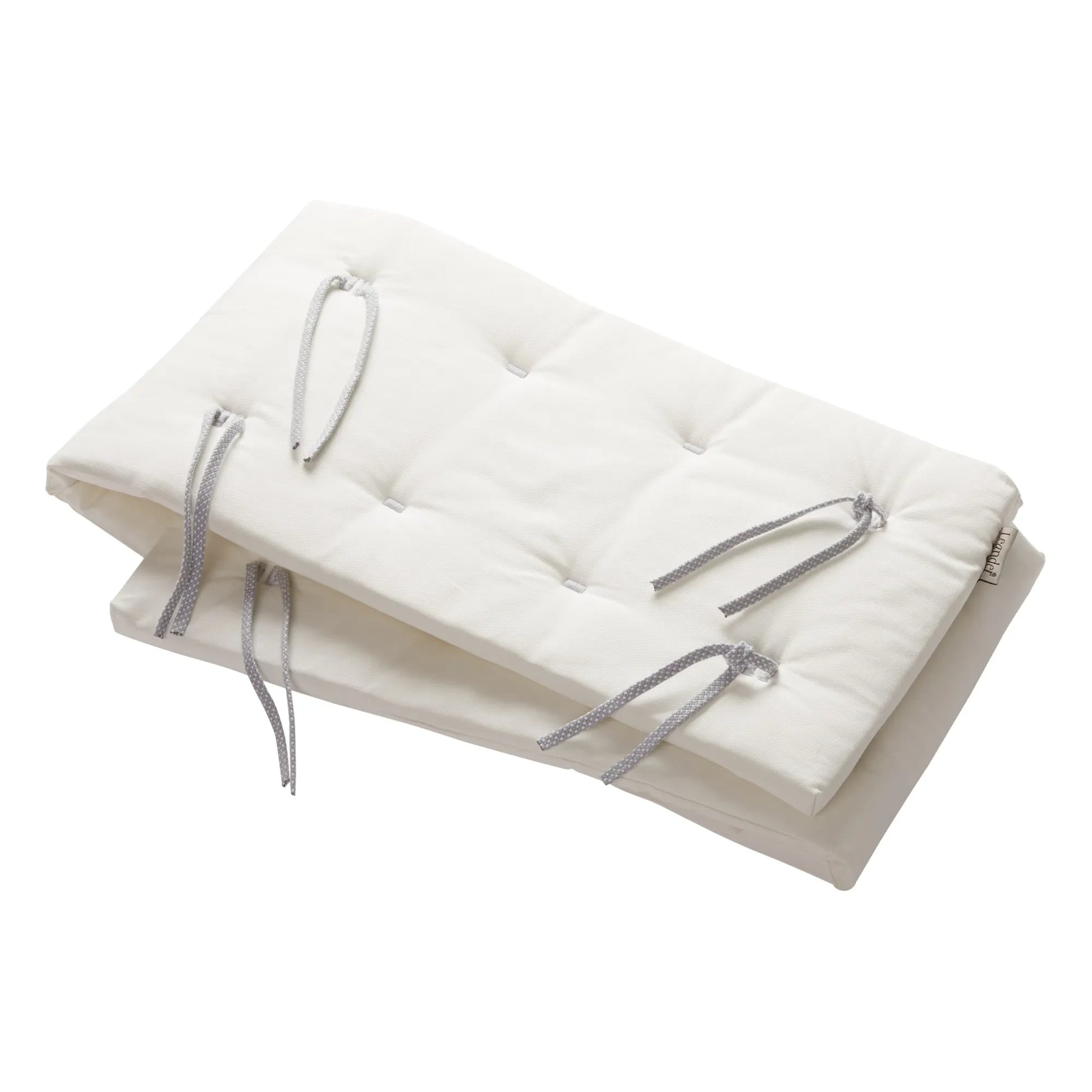Leander - Linéa et Luna Organic Cotton Cot Bumpers | White