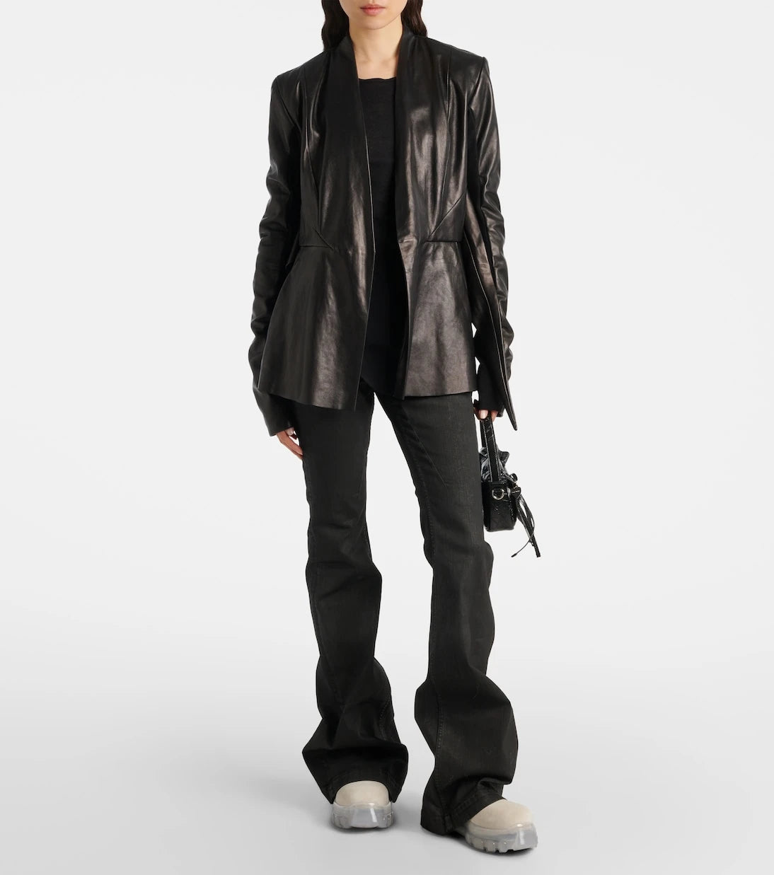 Rick Owens - Beatle Tractor leather ankle boots