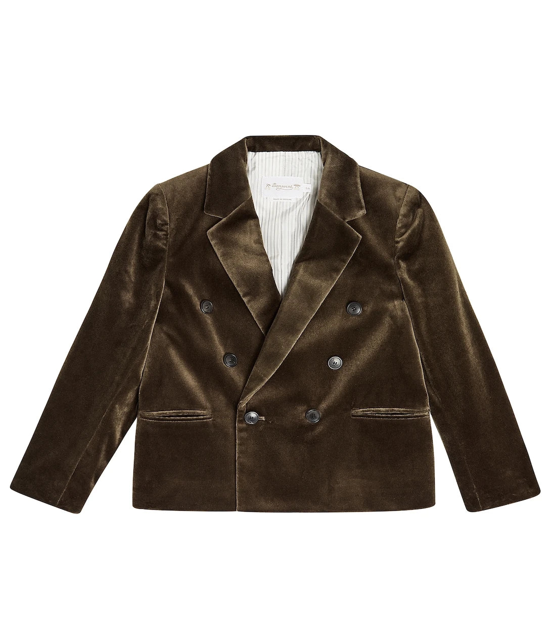 Bonpoint - Adam double-breasted velvet blazer