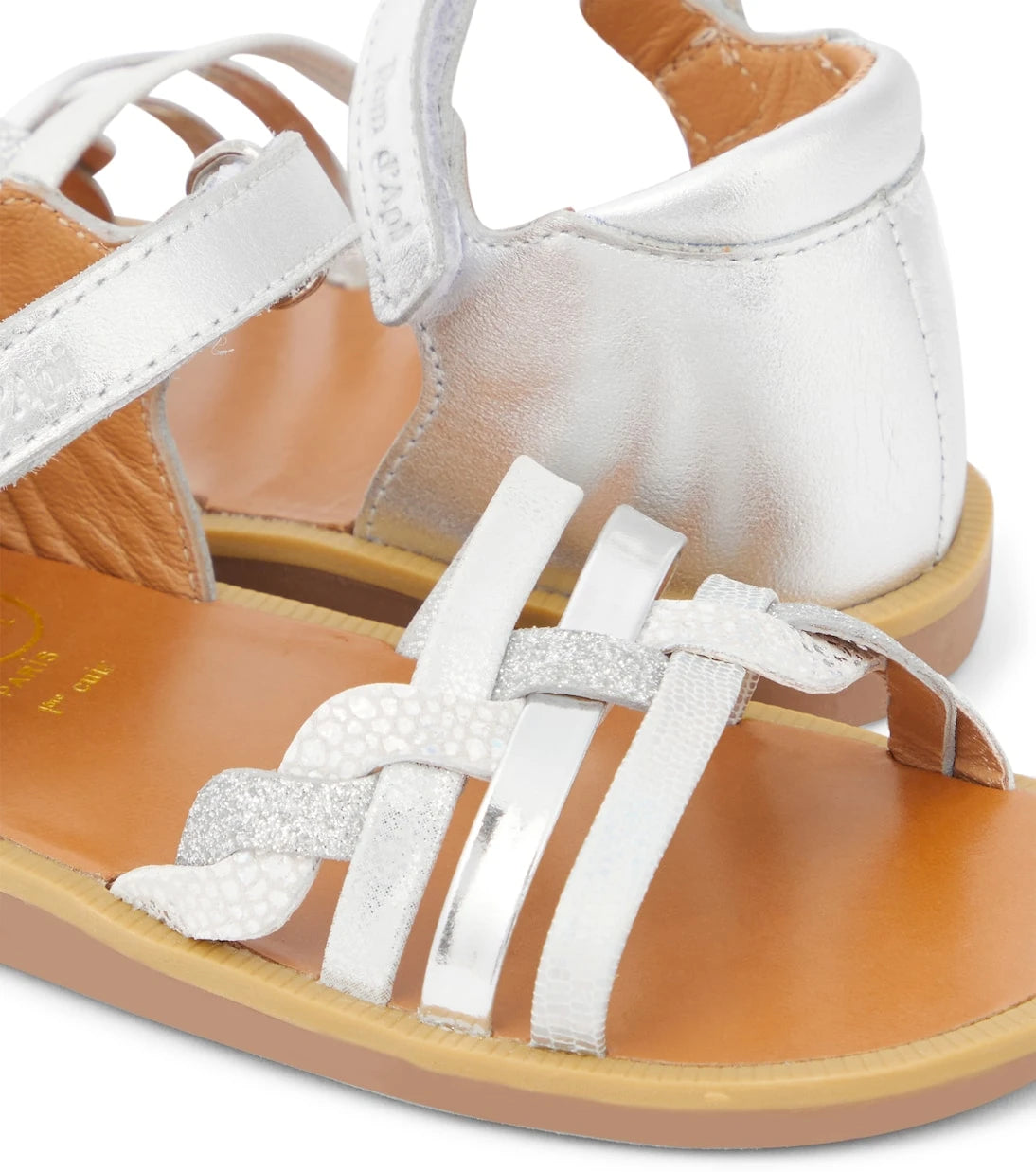 Pom d'Api - Poppy Tresse metallic leather sandals