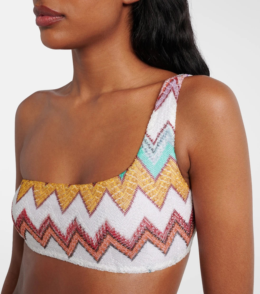 Missoni - بيكيني لاميه بنقشة متعرجة
