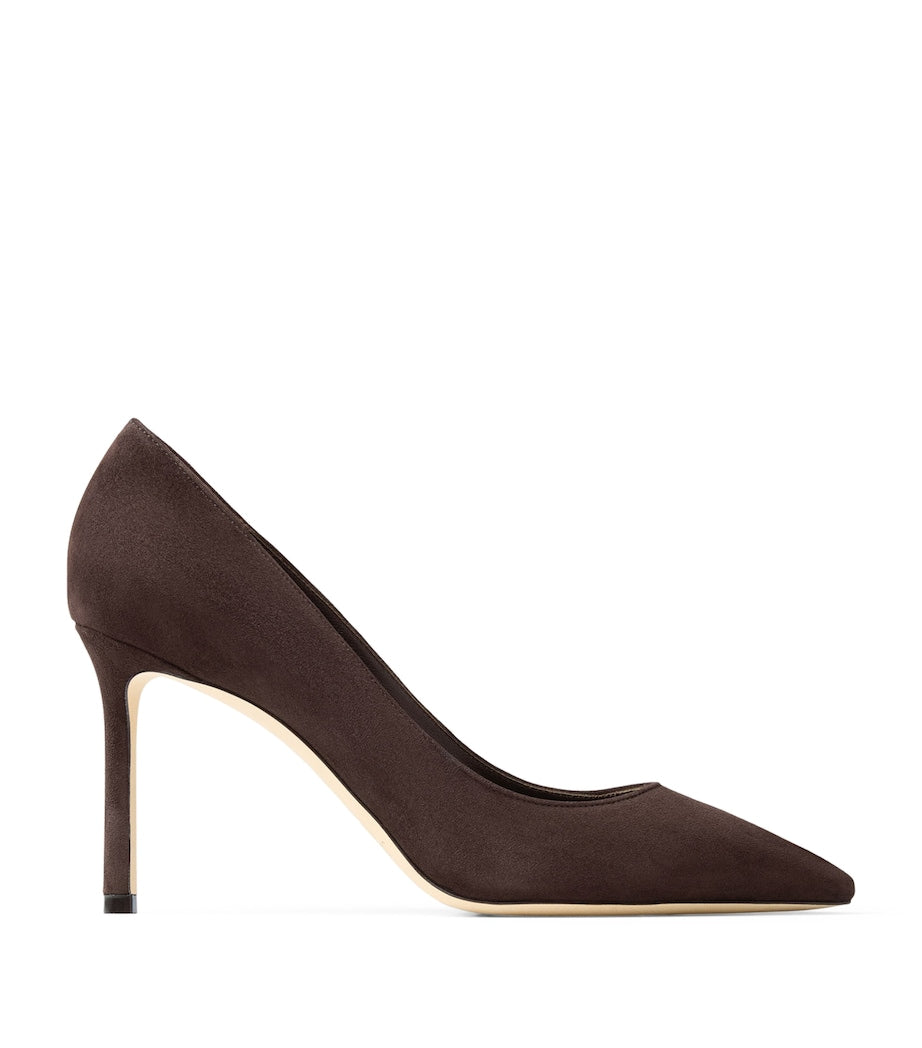 Brown Romy 85 Suede Pumps