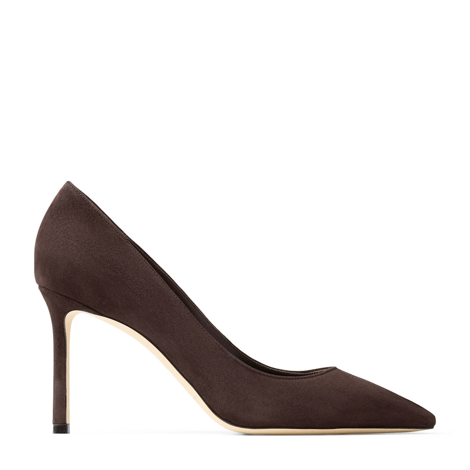 Brown Romy 85 Suede Pumps