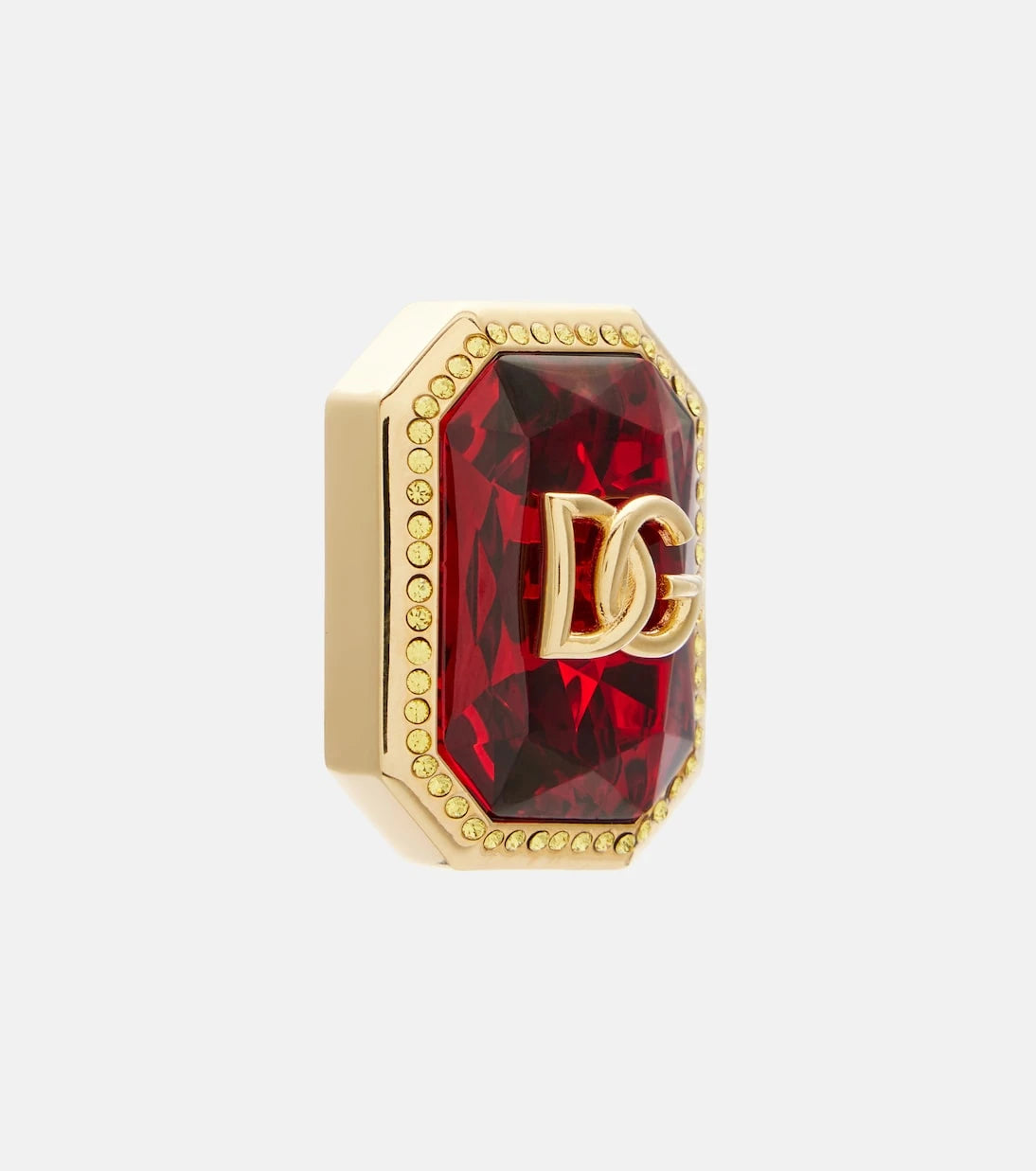Dolce&Gabbana - DG embellished clip-on earrings