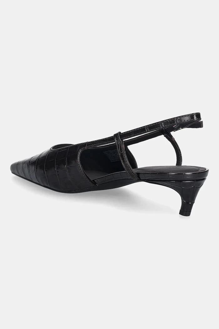 Tommy Hilfiger CROC SLINGBACK SLANTED HEEL İnce Topuklu Deri Ayakkabı