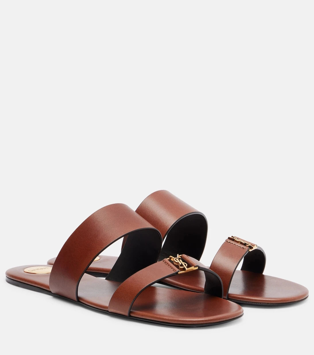 Saint Laurent - Cassandre leather sandals