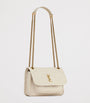 Saint Laurent White Mini Leather Niki Shoulder Bag