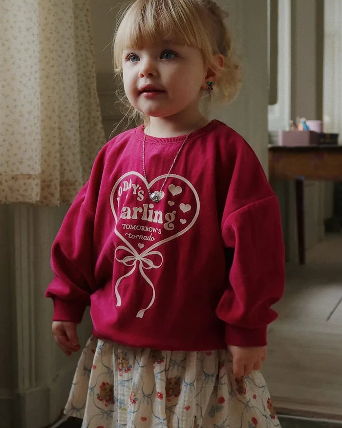 Детски памучен суитчър Konges Sløjd VELOU BLOUSE GOTS