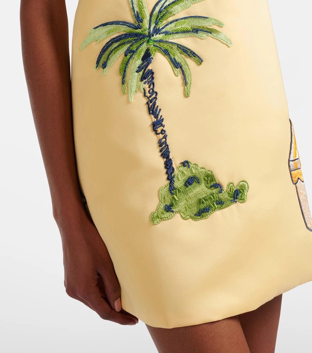 Leo Lin - Leia beaded patch-appliqué minidress