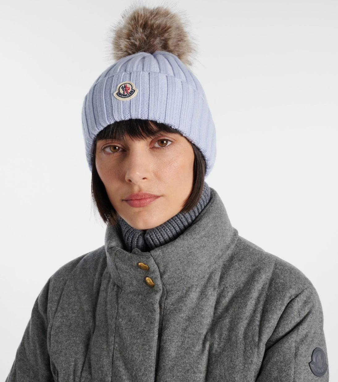 Moncler - Ribbed-knit virgin wool beanie