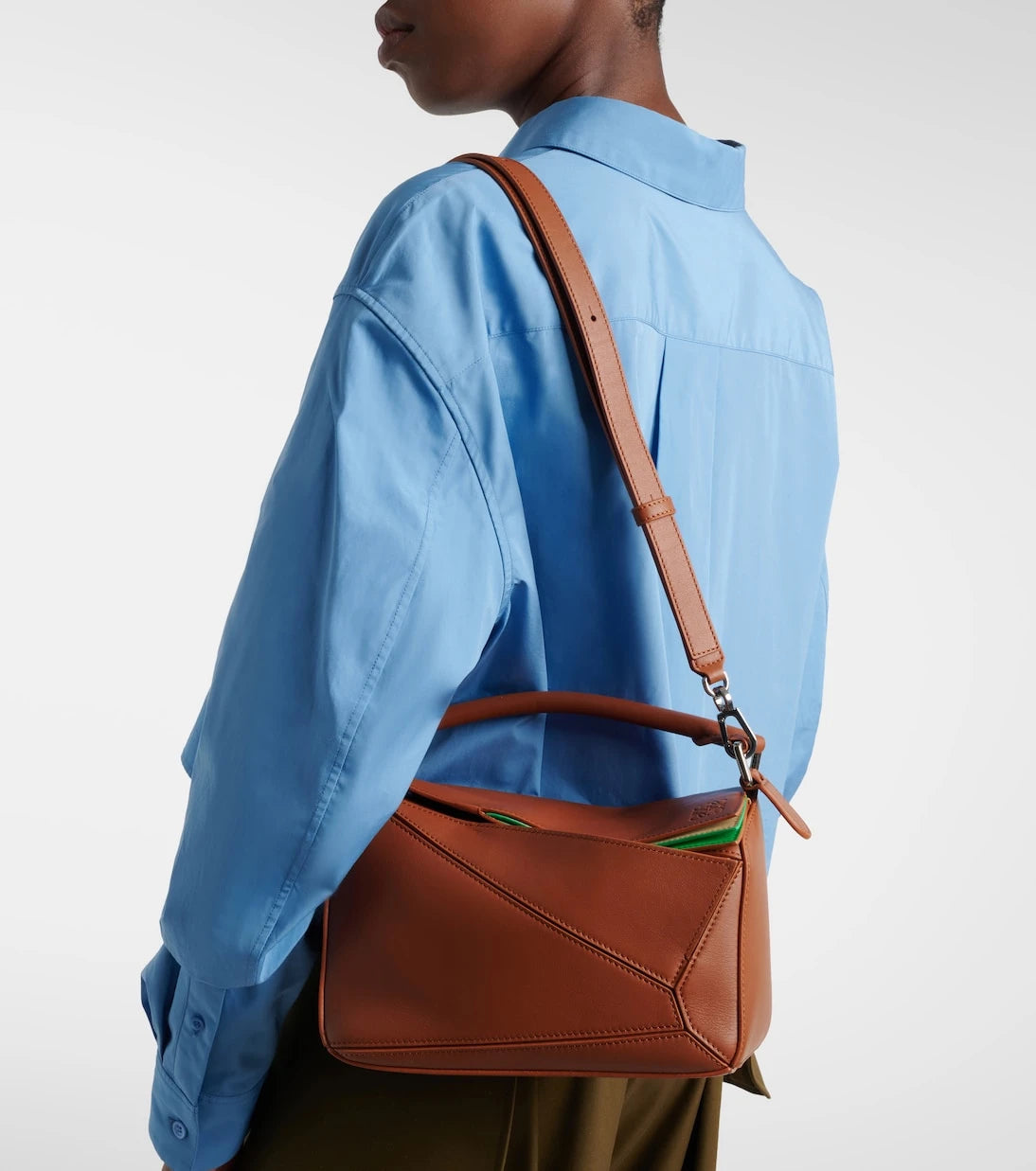 Loewe - Puzzle Small layered top-handle bag