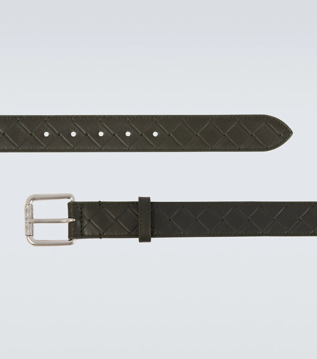 Bottega Veneta - Intrecciato embossed leather belt