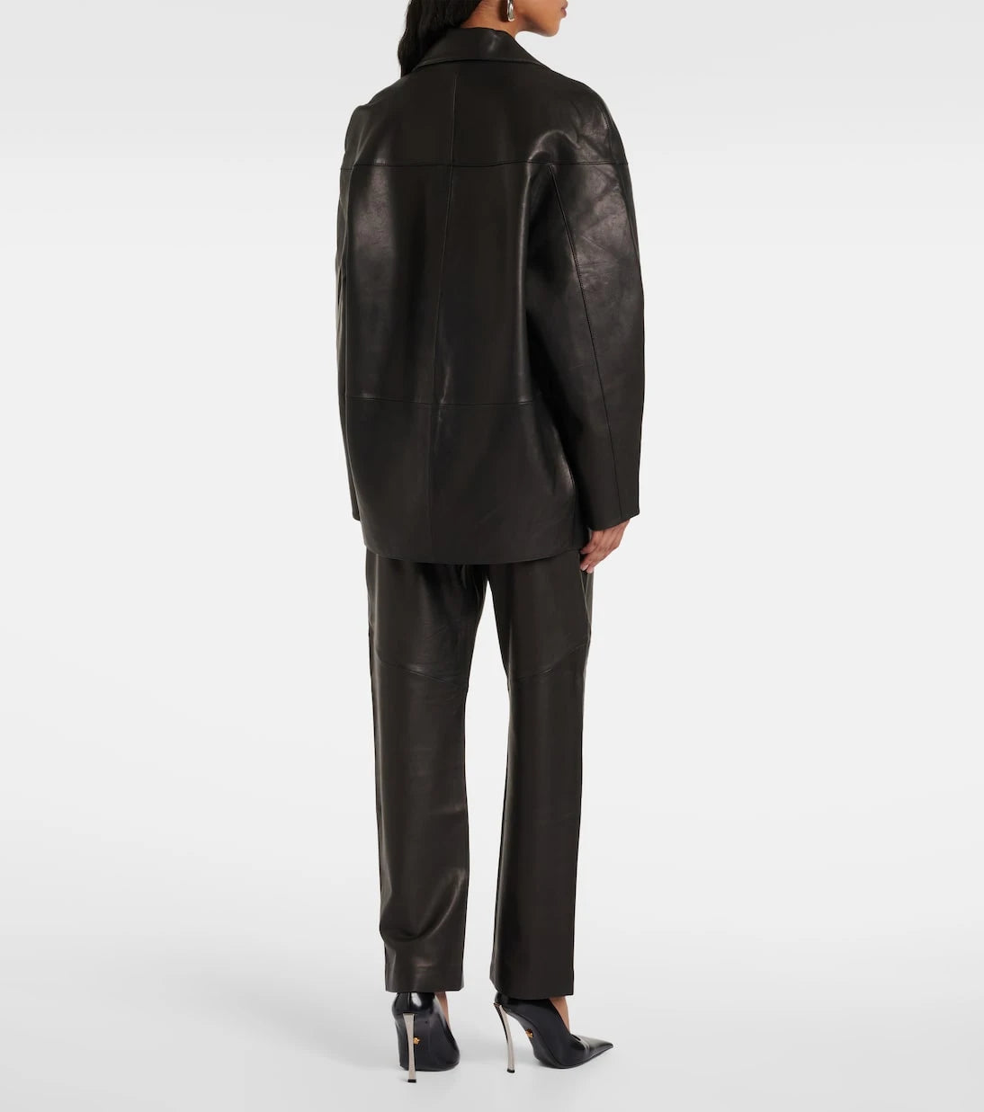 The Sei - Slouchy leather blazer