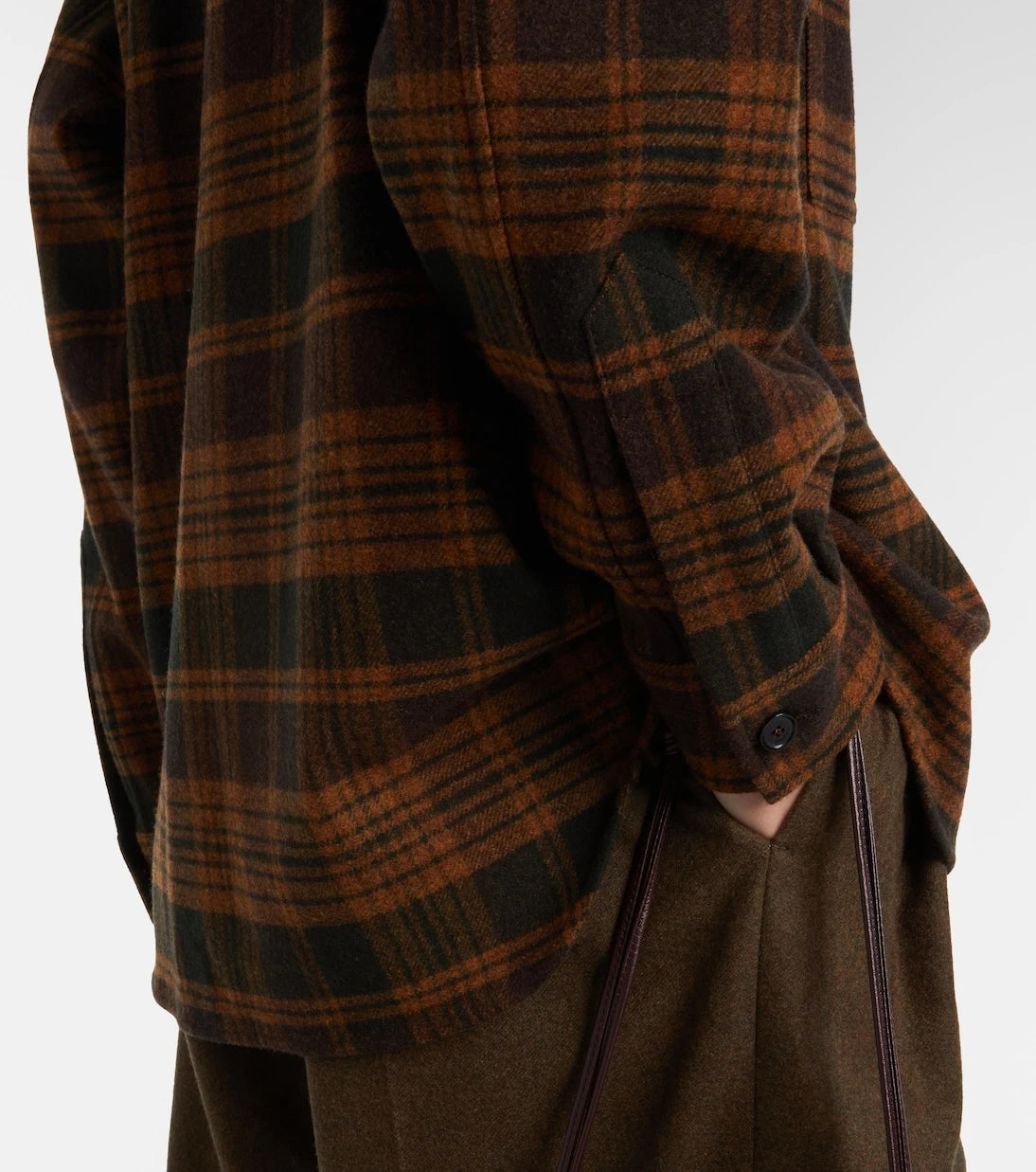 Loro Piana - Darby checked wool and cashmere overshirt
