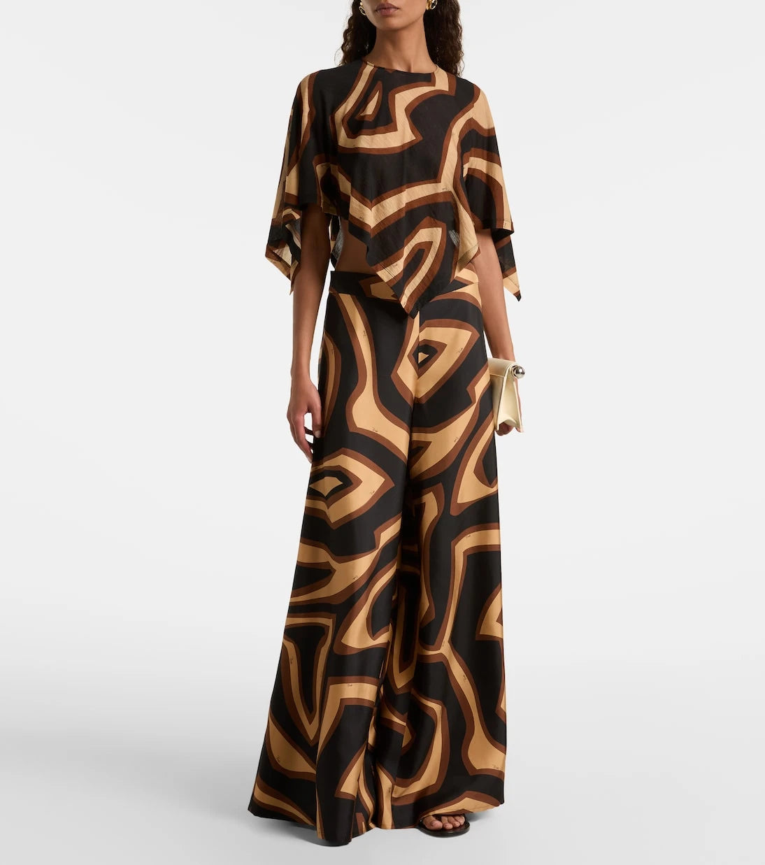 Pucci - Labirinto wool-blend blouse