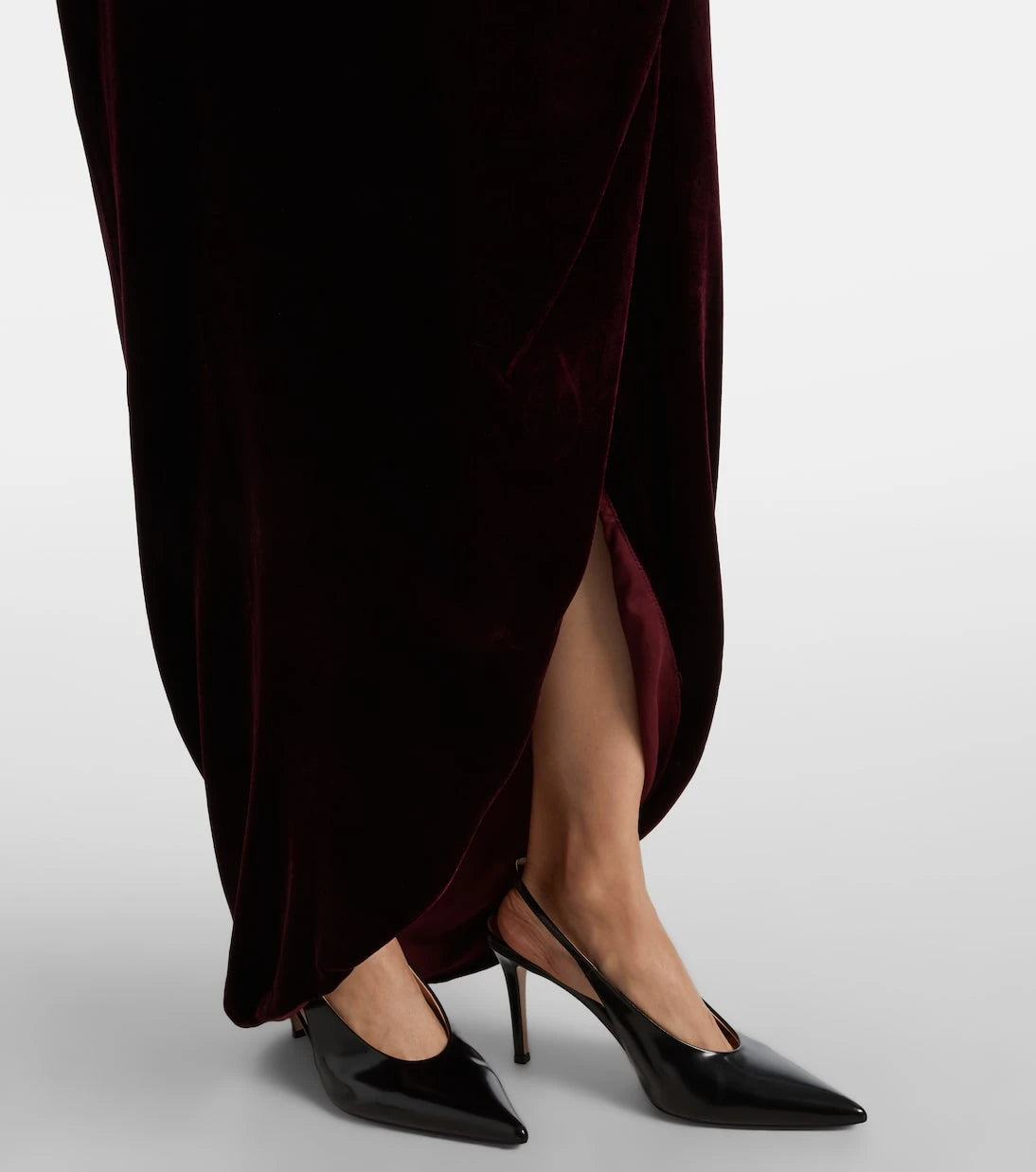 Costarellos - Embellished off-shoulder velvet gown