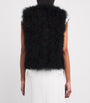 Yves Salomon Black Feather Gilet
