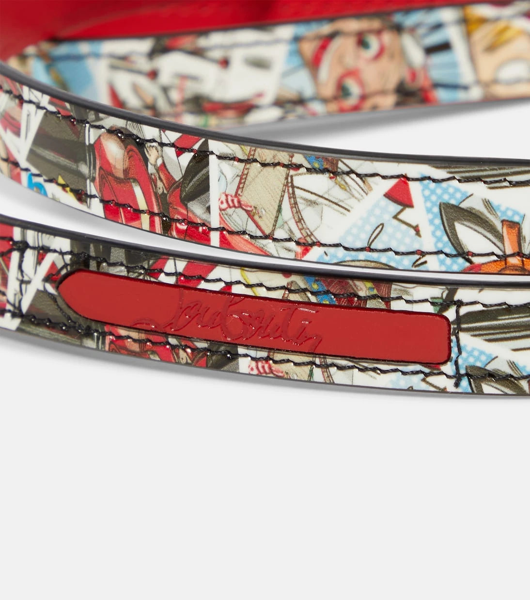 Christian Louboutin - Loubileash printed leather dog leash