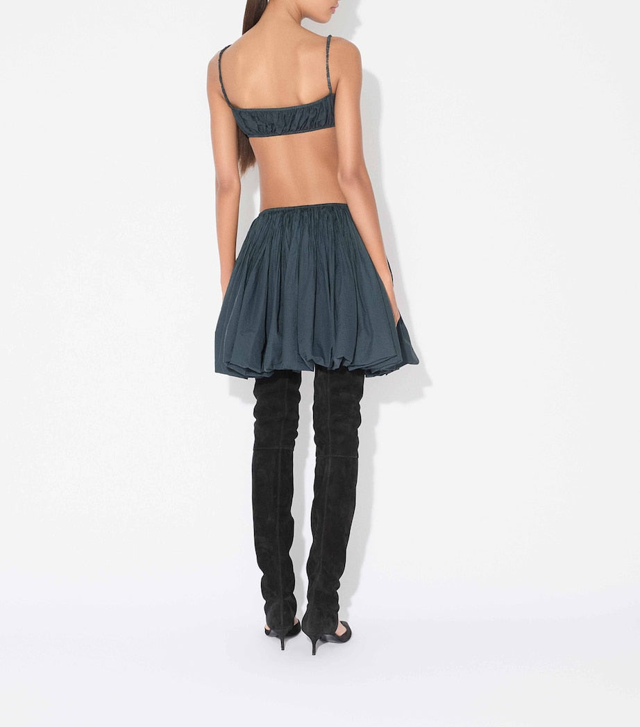 Alaïa Green Bubble Mini Skirt