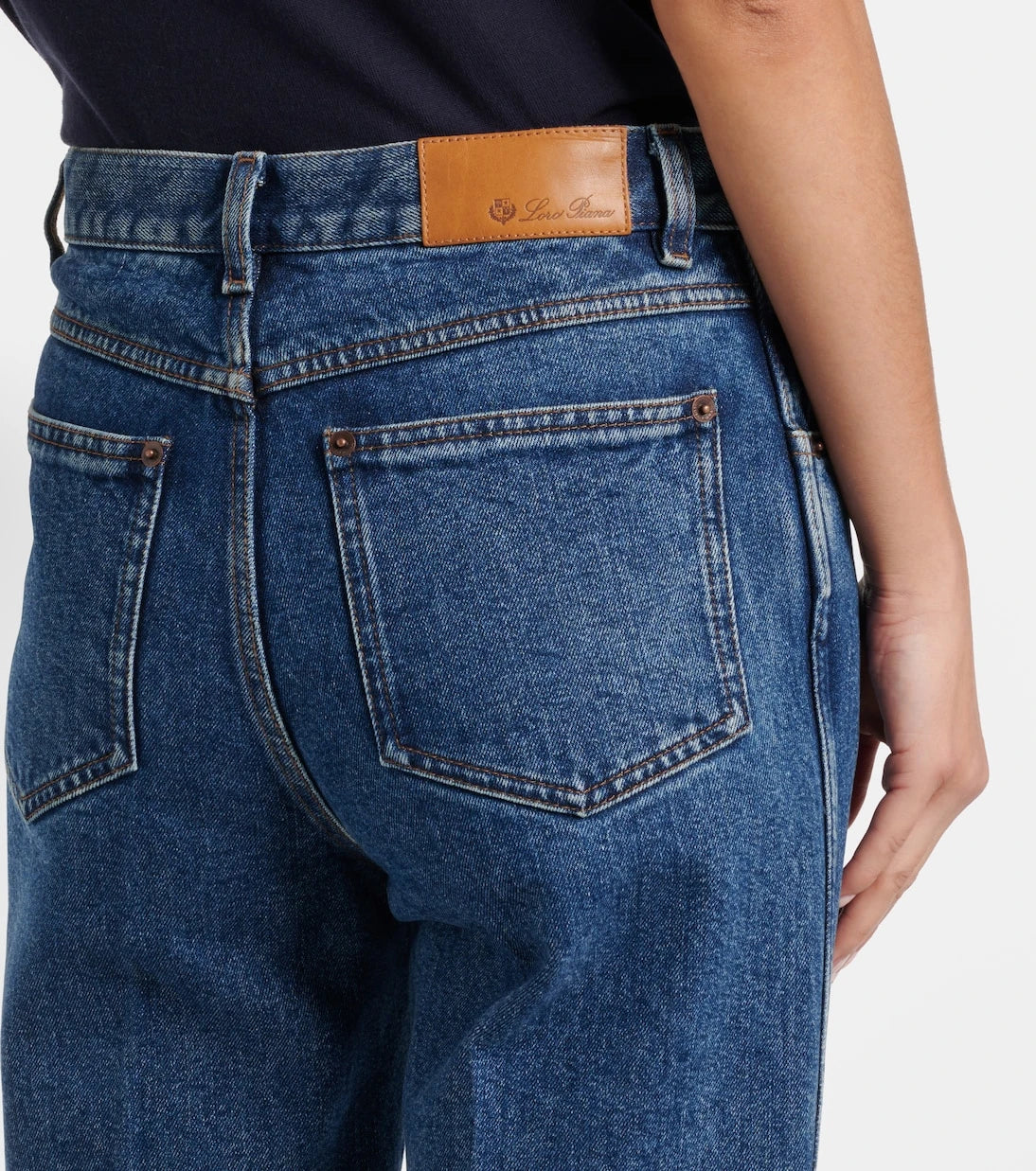 Loro Piana - Brooke mid-rise cropped straight jeans