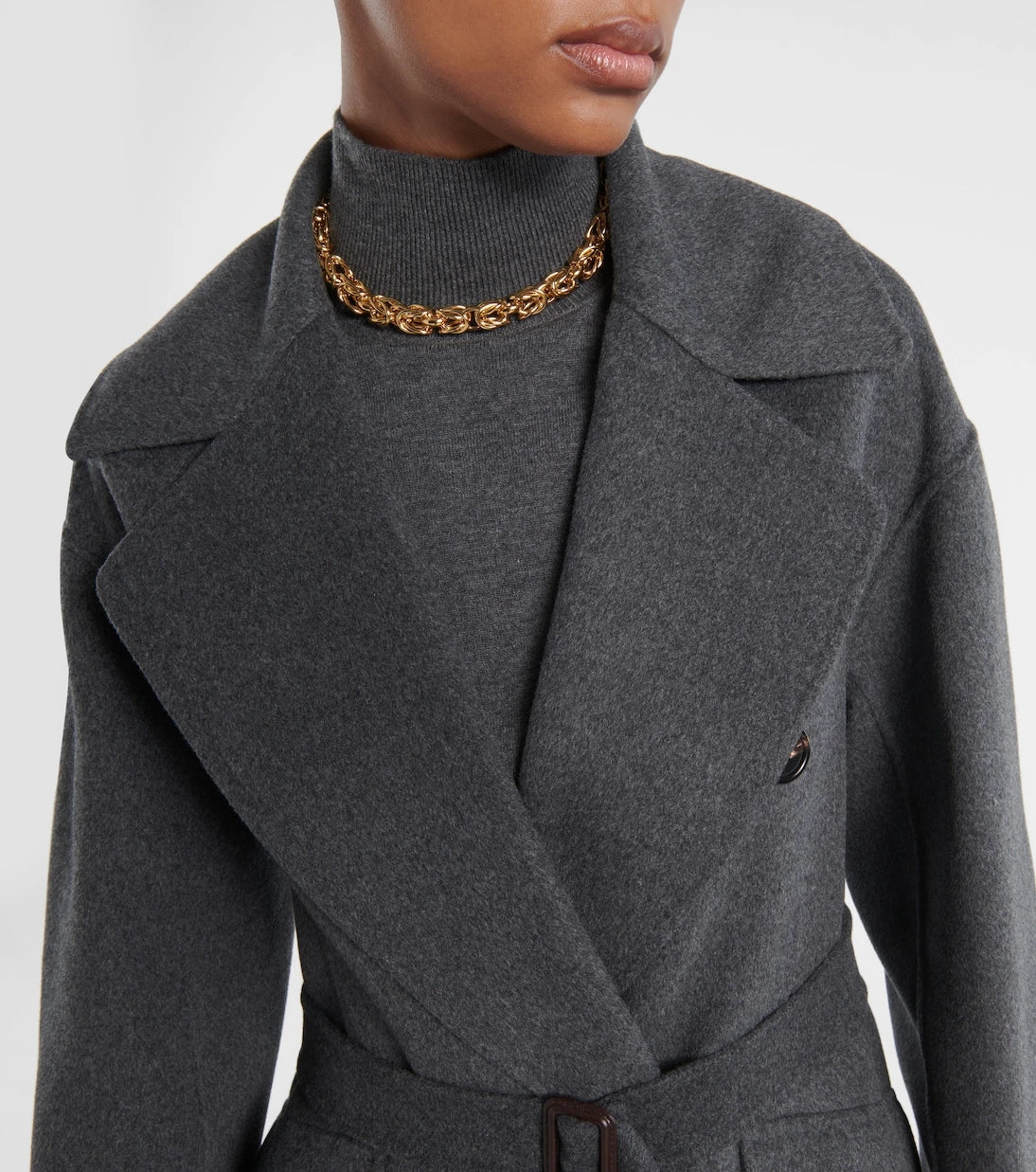 'S Max Mara - Belted virgin wool coat