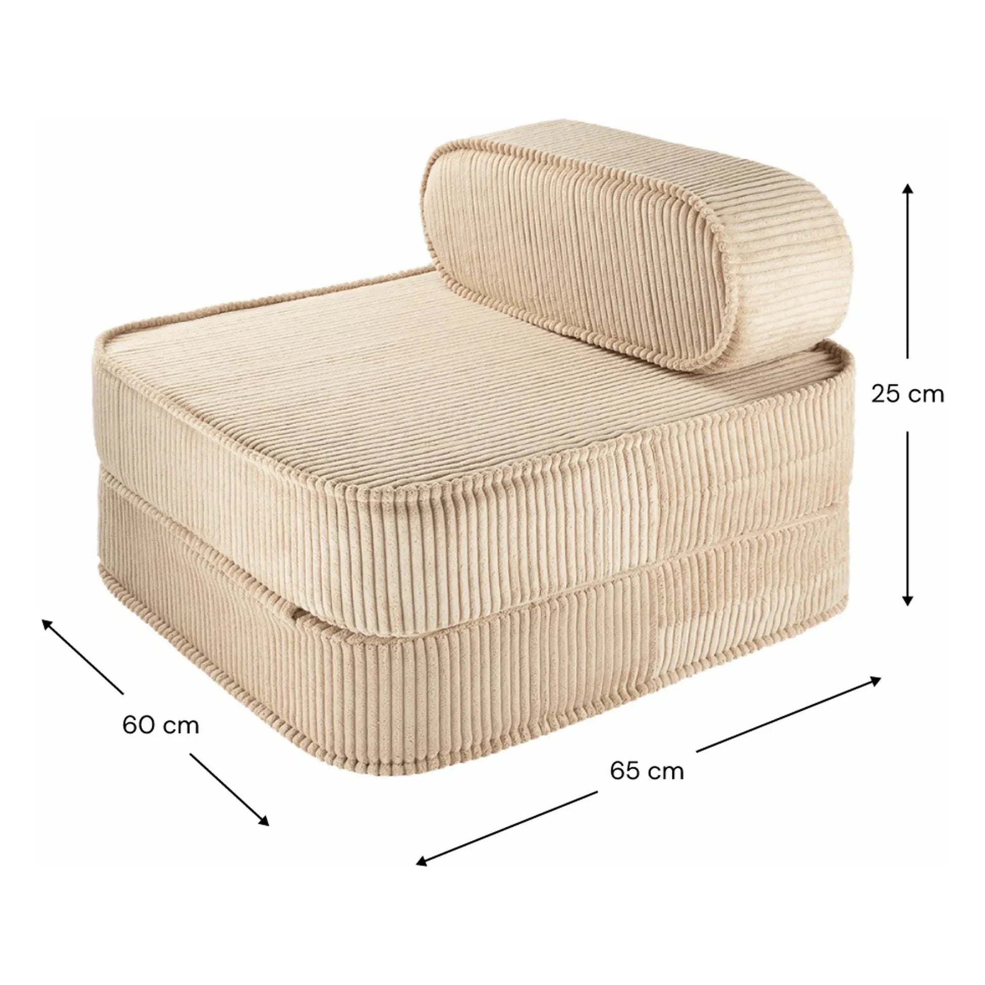 Wigiwama - Fireside chair in corduroy | Light brown