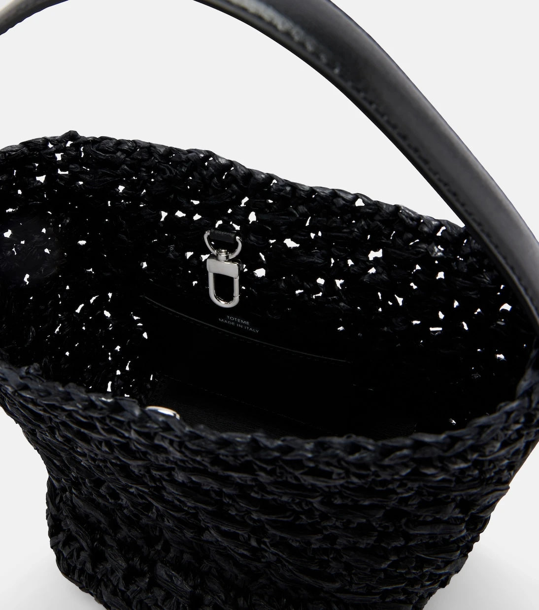 Toteme - Belted Small raffia tote bag