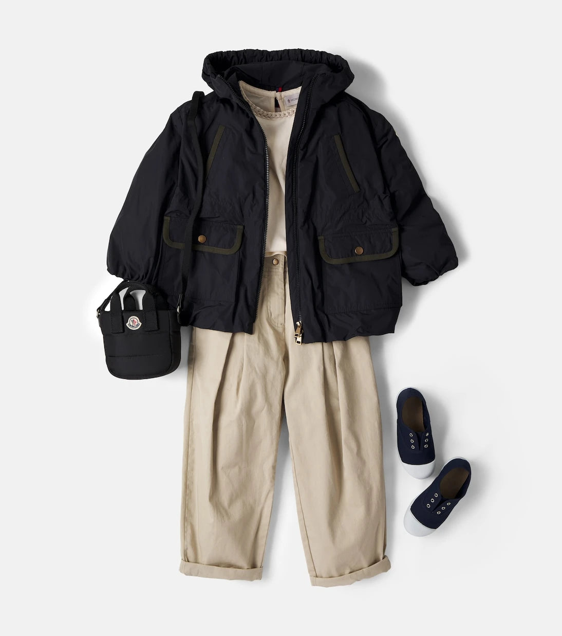 Moncler Enfant - Logo raincoat
