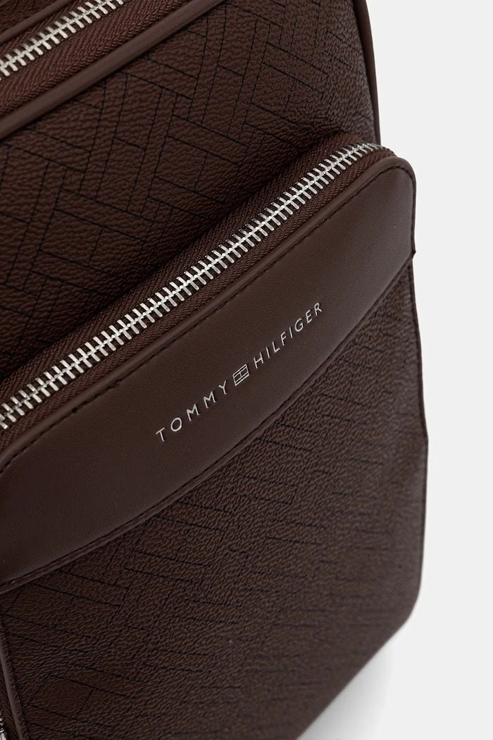 Tommy Hilfiger erkek suni deri sırt çantası