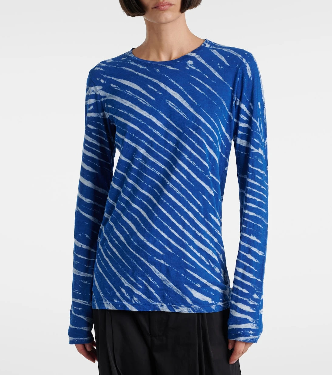Proenza Schouler - Mia tie-dye cotton jersey top