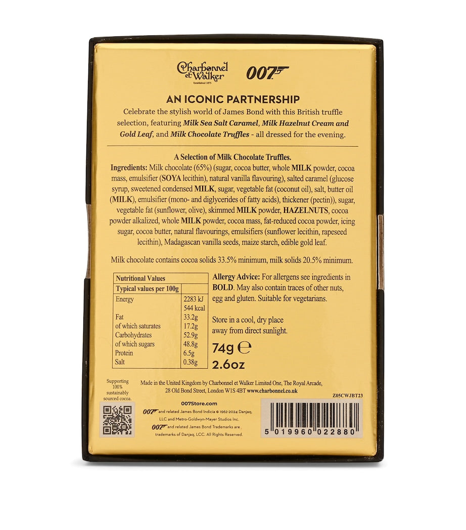 James Bond Tuxedo British Truffle Selection (74g)