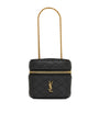 Saint Laurent Black Micro Gabby Quilted Vanity Bag