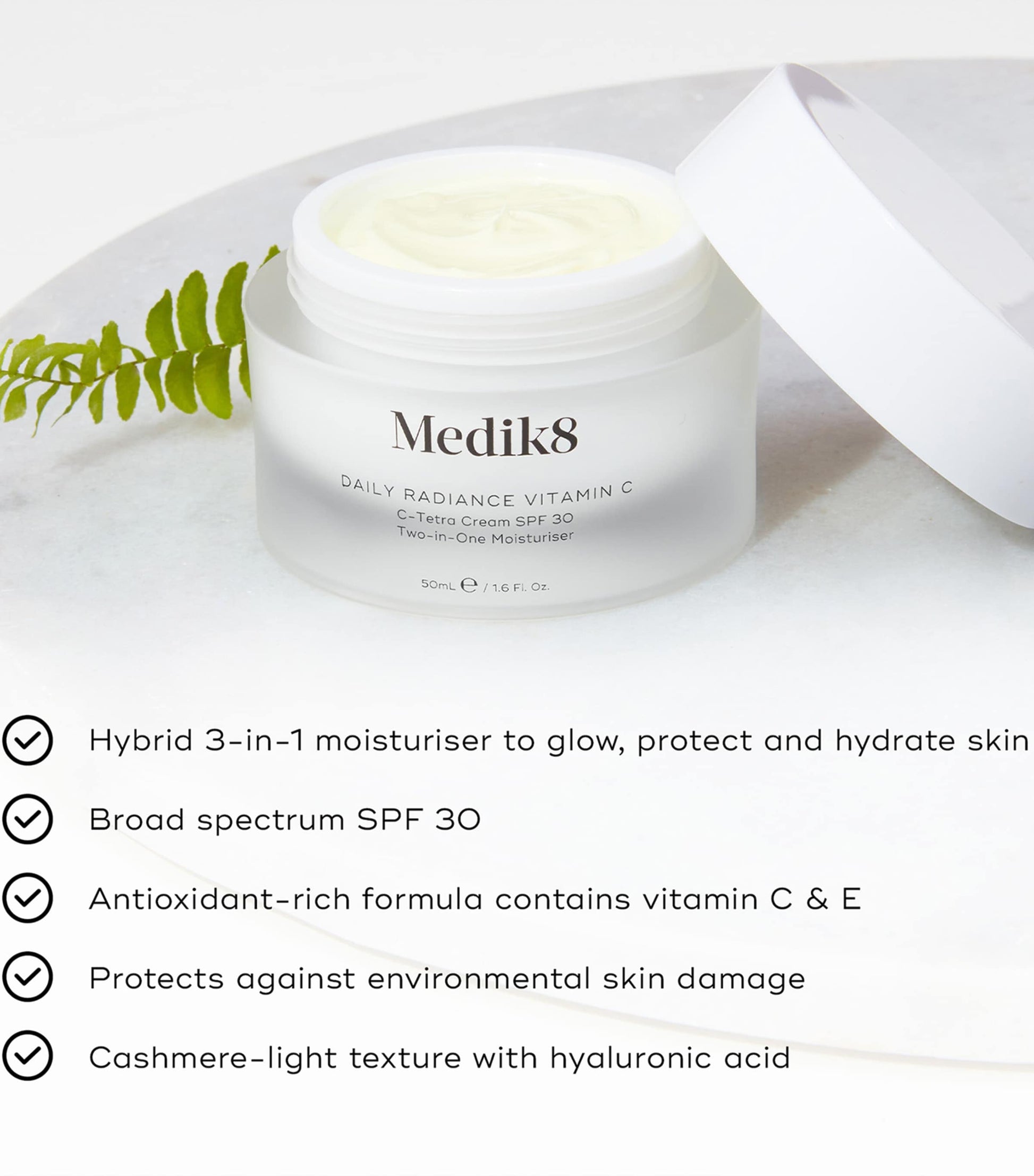 Medik8 Daily Radiance Vitamin C Cream SPF 30 (50ml)