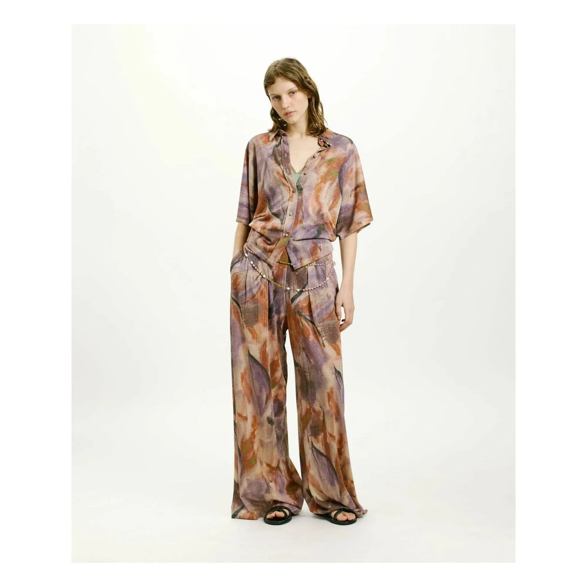 Momoni - Aspen Printed Pants | Purple