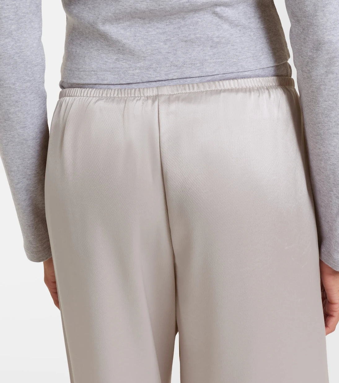 Leset - Barb satin wide-leg pants