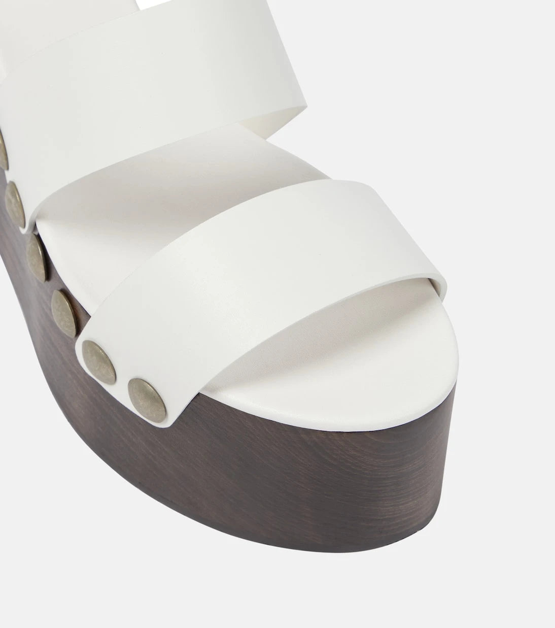 Alaïa - Leather wedge sandals