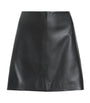Black Leather Renai Mini Skirt