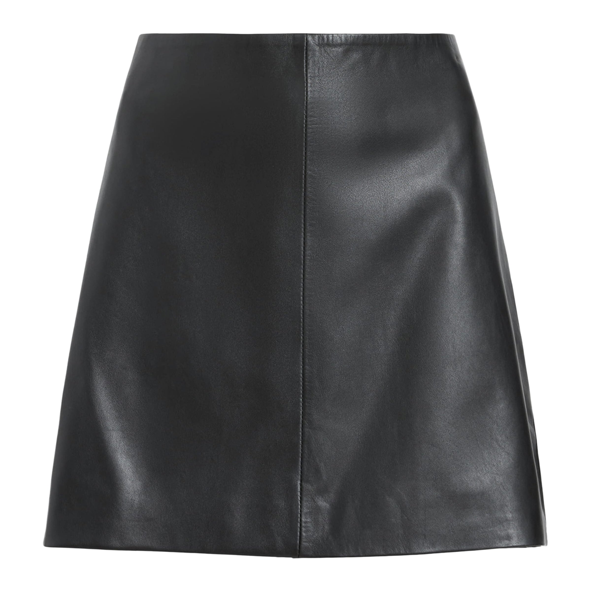 Black Leather Renai Mini Skirt