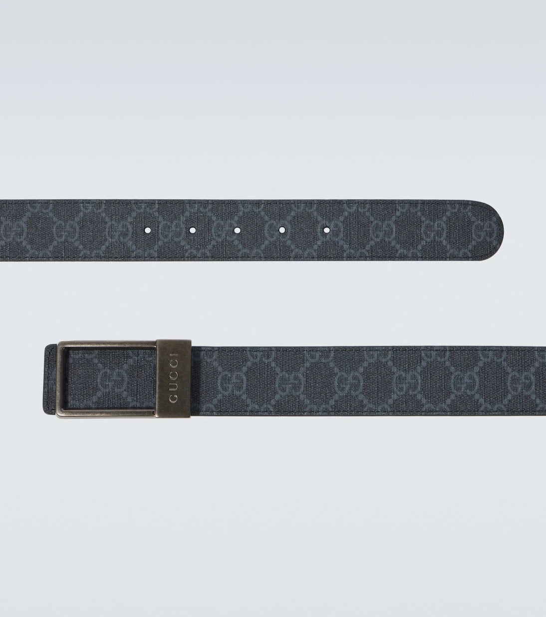 Gucci - GG Canvas reversible leather belt