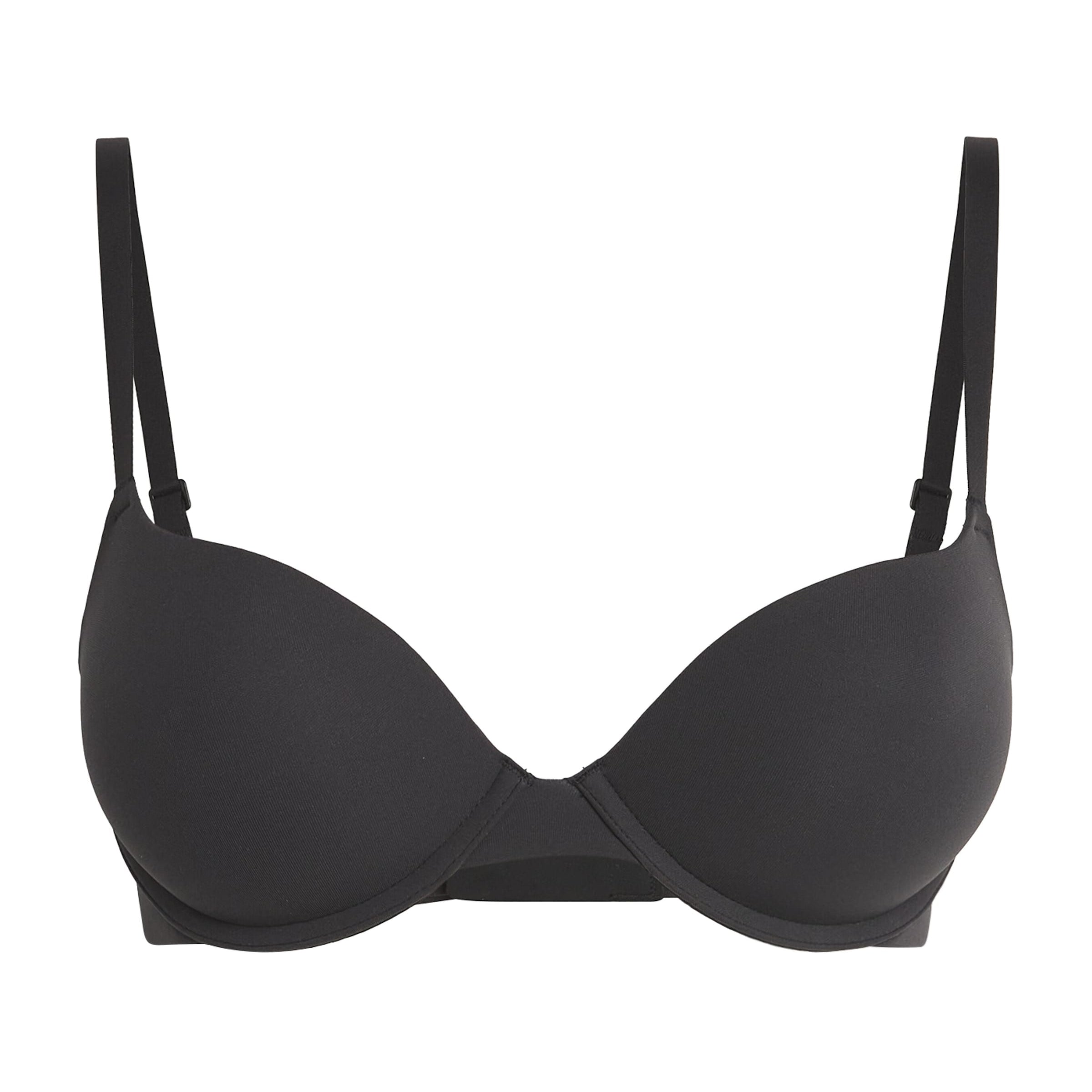 Skims Black Fits Everybody Push-Up Demi Bra