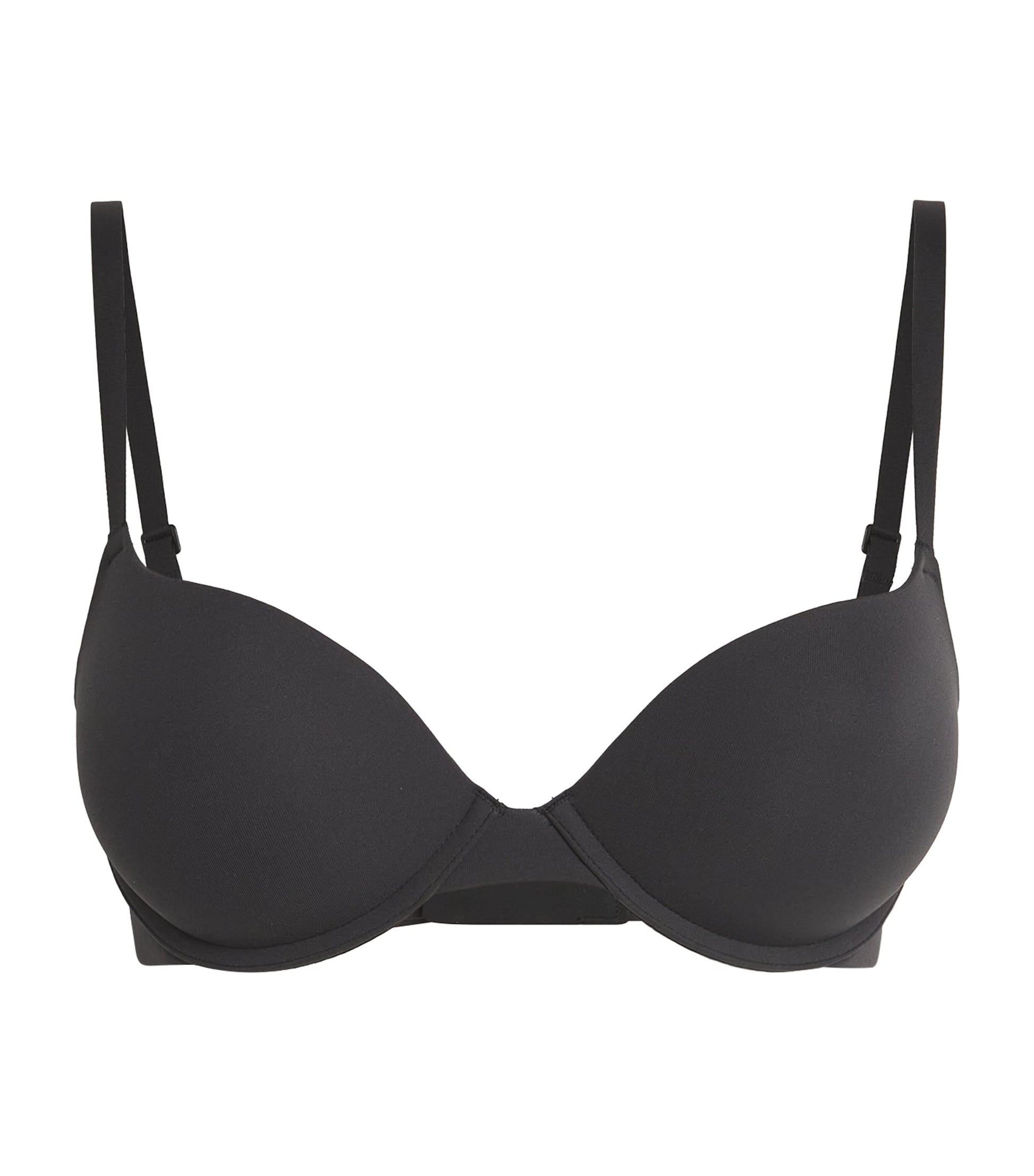 Skims Black Fits Everybody Push-Up Demi Bra