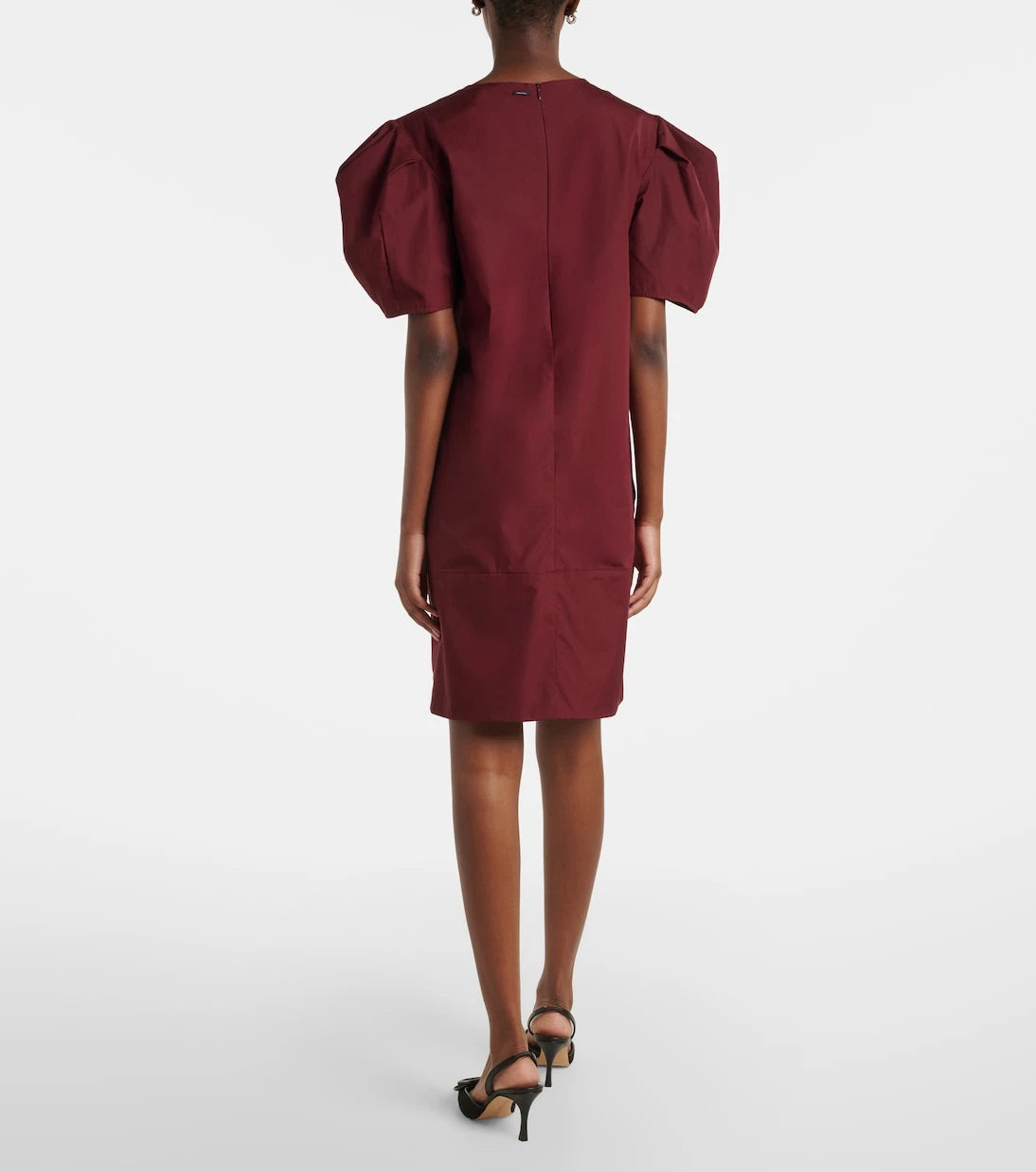 'S Max Mara - Puff-sleeve cotton poplin minidress