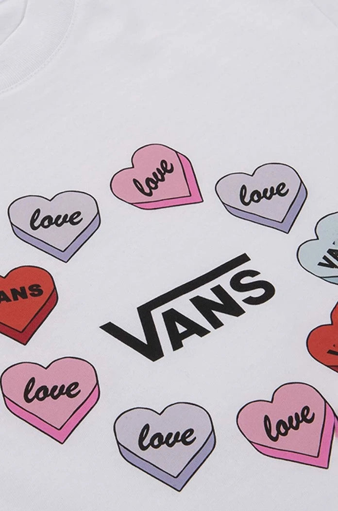 Детска памучна тениска Vans Candy Hearts
