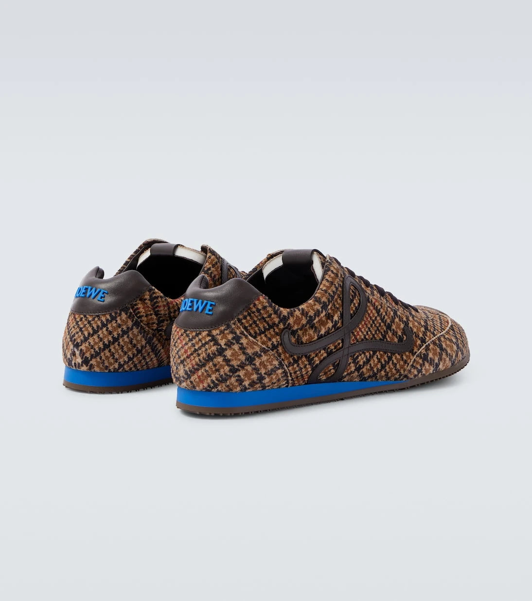 Loewe - Ballet Runner 2.0 checked suede sneakers