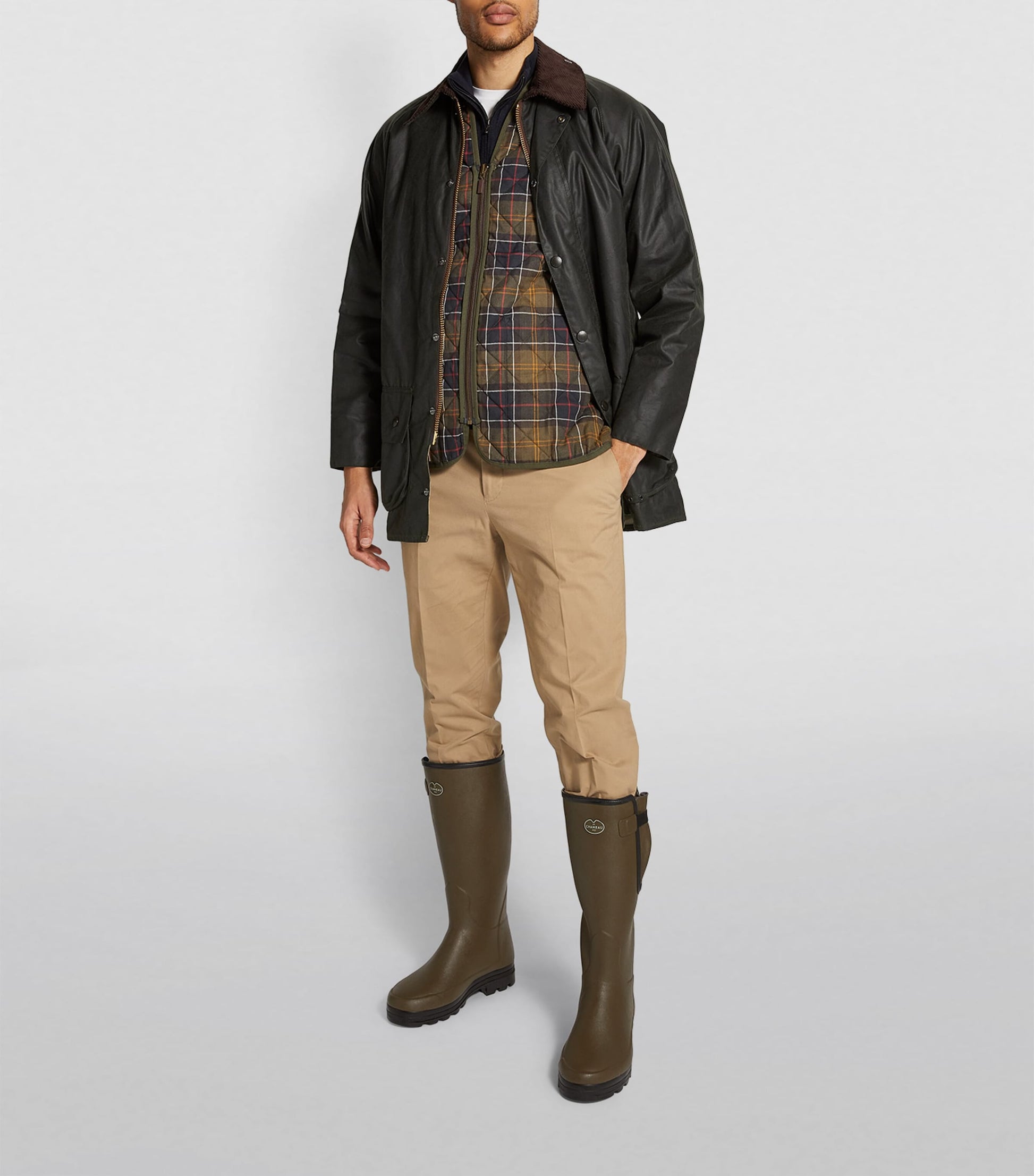 Barbour Green Quilted Gilet