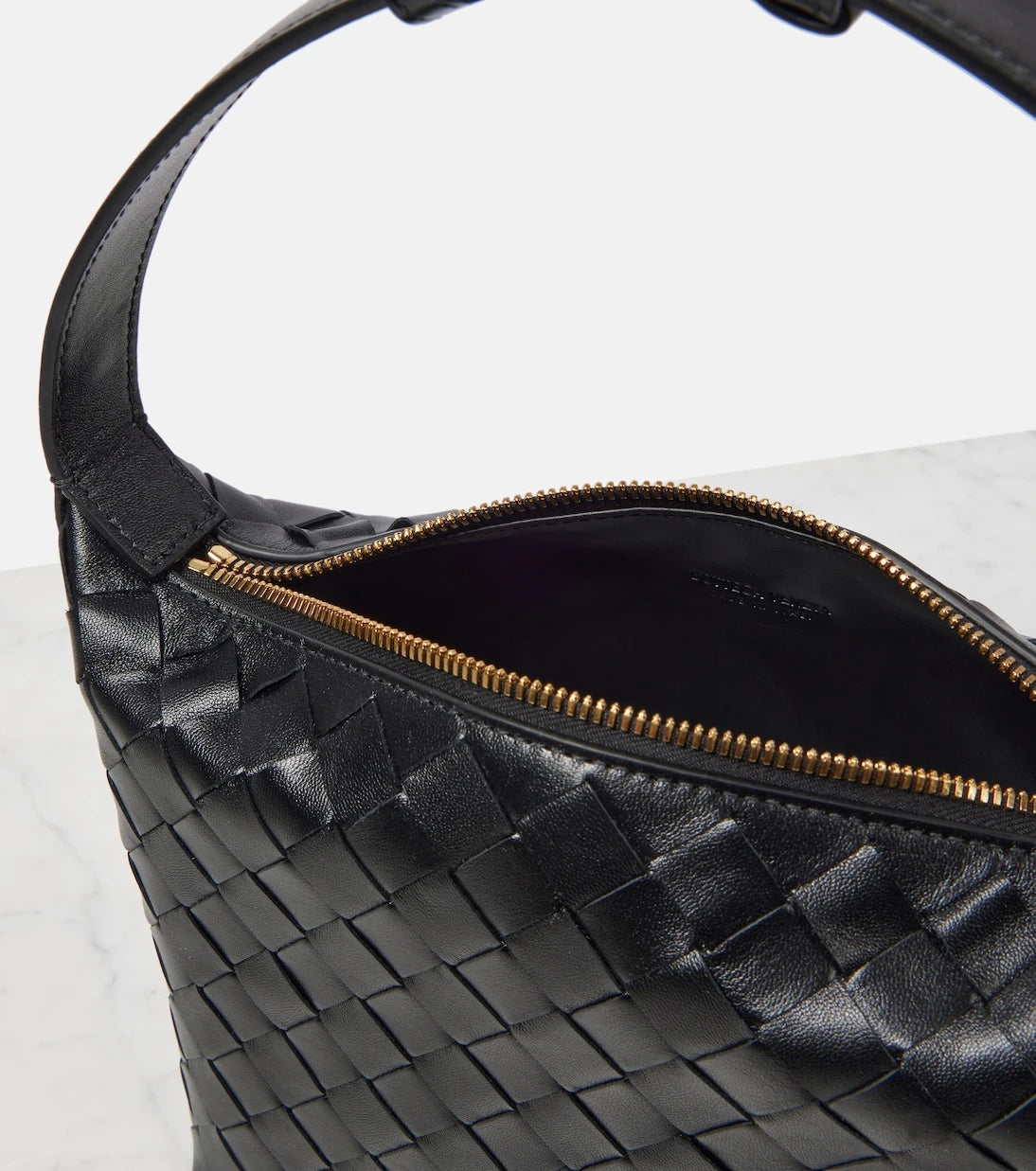 Bottega Veneta - Wallace Mini Intrecciato leather shoulder bag