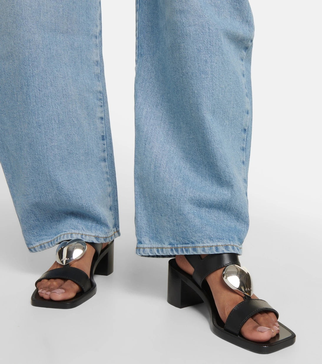 Alaïa - Le Cœur leather sandals