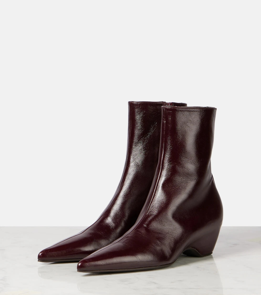 Khaite - Sybil 40 leather ankle boots