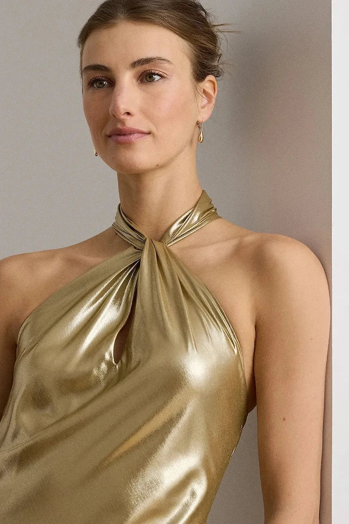 Lauren Ralph Lauren sırtı bağlamalı elbise